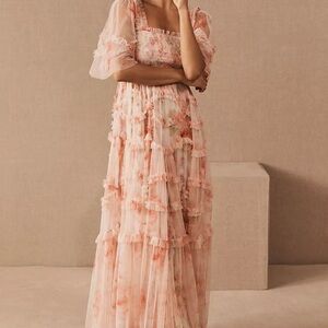 Needle & Thread Ruby Bloom Gown, worn once as a bridesmaid gown.